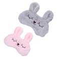 thumbnail image 4 of SHISUYAN 2pcs Plush Lovely Rabbit Eyeshade Eyepatch Eye Mask Sleeping Mask Eye Shade, 4 of 8
