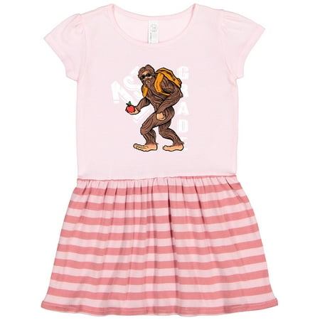 

Inktastic Back to School 1st Grade Bigfoot Gift Toddler Girl Dress
