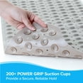 thumbnail image 4 of SlipX Solutions 39 x 16 Extra Long Vinyl Non-Slip Bath Mat in Tan, 4 of 8