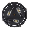 thumbnail image 6 of Aiwen 3 Lights Industrial Ceiling Light Classic Black Light Fixture With Glass Shade, 6 of 9