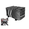 thumbnail image 3 of destyer Bicycle Rear Rack Bag Waterproof 9L Large Capacity PU Leather Trunk Luggage Carrier Mountain Bike Glasses Storage Pouch, 3 of 6