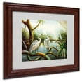 thumbnail image 2 of Trademark Fine Art "Three Herons" Canvas Art by Victor Giton, Wood Frame, 2 of 5