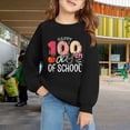 thumbnail image 2 of Ruyang The 100th Day Of School Sweatshirts Girls Cute Graphic Preppy Pullover Sweatshirt Oversized Back To 𝐒chool Shirt, 2 of 7
