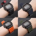 thumbnail image 4 of Correa de caucho para Casio G-shock Dw-5600 Gw-m5610 Gw-b5600 Ga-2100 Hebilla de acero inoxidable Tpu Pulsera de repuesto para hombre Correa de reloj-negro plateado, 4 of 5
