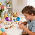 thumbnail image 5 of Filled Easter Eggs with Mini Bunny Toys, Pack of 12 – Plastic Easter Eggs for Egg Hunts, Basket Stuffers, Party Favors and Easter Gifts, 5 of 8