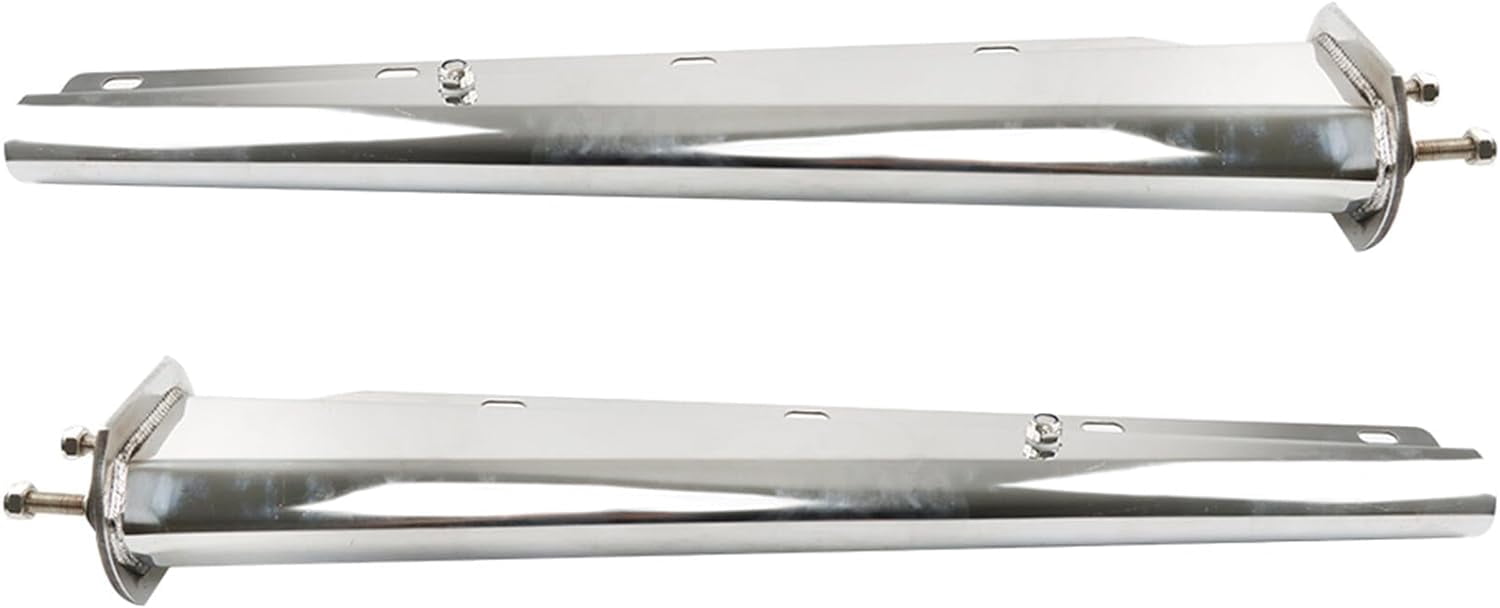 LABLT 30 Stainless Steel Straight Mud Flap Hanger 2 1/2 Bolt Tapered Replacement for Semi Truck