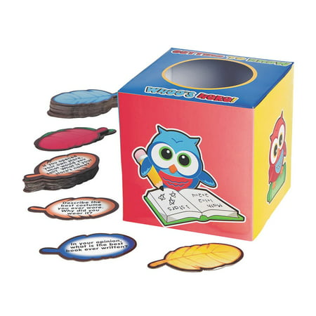 Icebreaker Owl Box and Question Card Set Brain