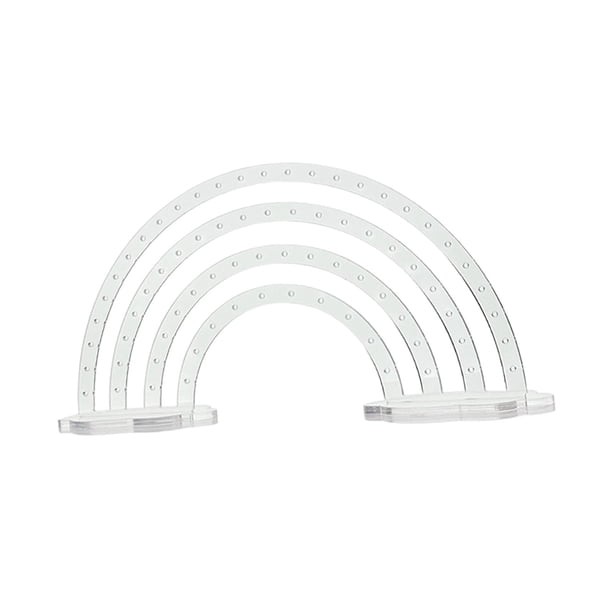 Exhibidor de aretes, vitrina de acrílico, base estable decorativa, tocador versátil Claro