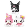 thumbnail image 3 of Bloques de construcción de Hello Kitty para niños, juguetes ensamblados, adorno decorativo, figura de Anime Sanrio, modelo Kuromi, regalo de rompecabezas de My Melody, 3 of 3