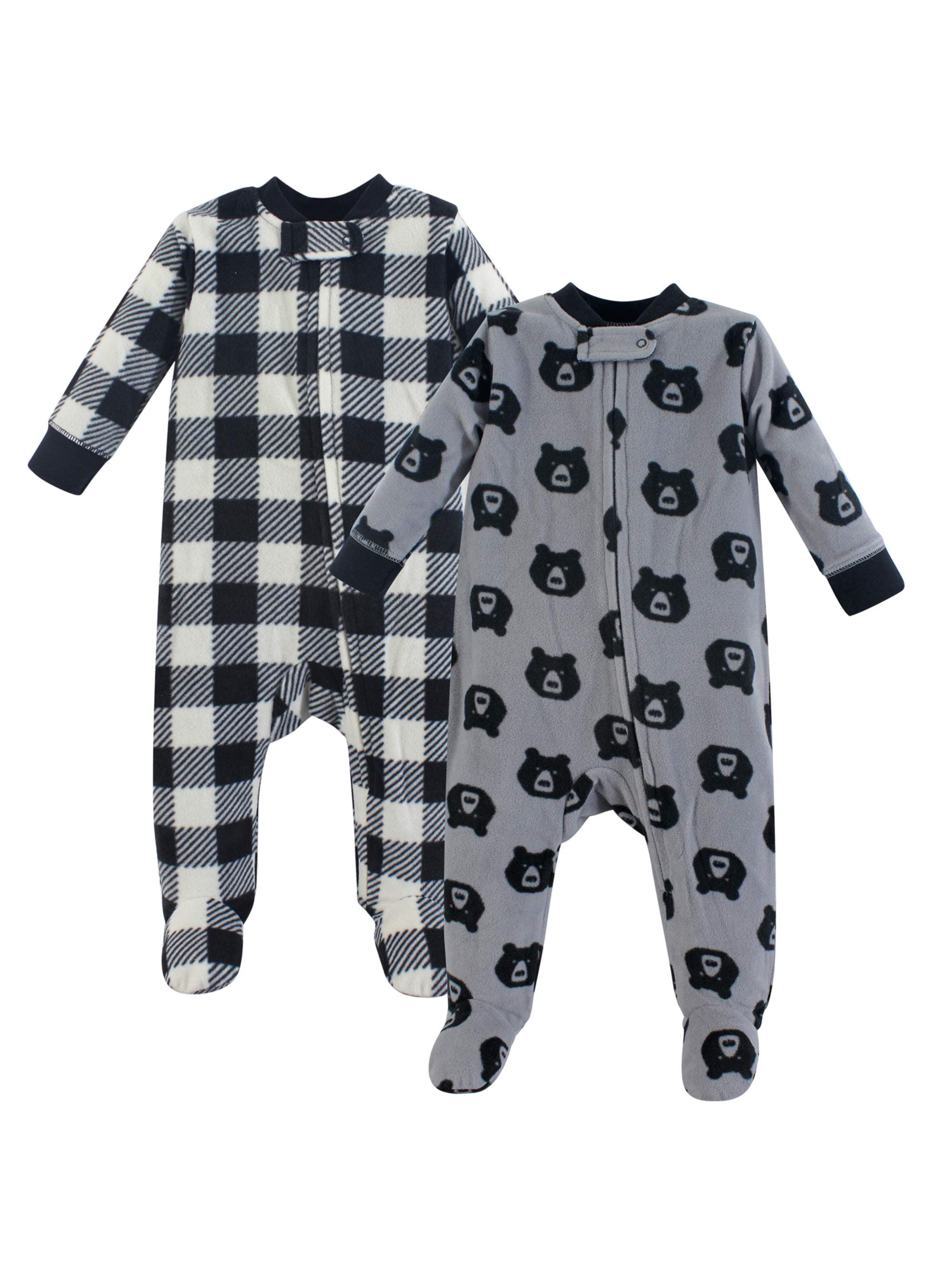 Yoga Sprout Fleece Sleep n Play 2pk (Baby Boys and Girls)