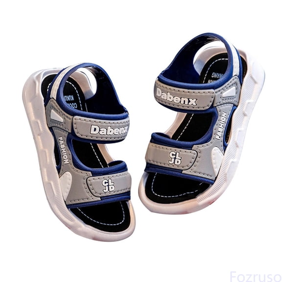 Fozruso Girls Sandals For Toddler Kids And Youth Adjustable Straps Lightweight Comfortable Casual Outdoor Summer Footwear,Sizes 21 Little Kid 1-2 Years(Blue)