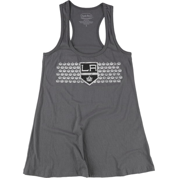 Majestic Womens LA Kings Racerback Tank Top, gray, S