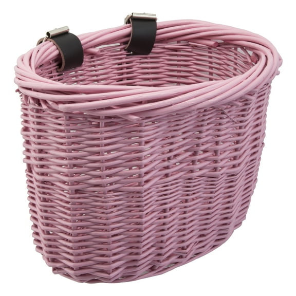 BASKET SunLite Front WILLOW MINI Pink STRAP-ON9.75x6x7.5
