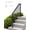 4-step - 1 pack, variant on Handrails for Outdoor Steps, Adjustable Stair Handrail Kit Fit 3 to 4 Steps Outdoor Stair Railing, Transitional Wrought Iron Handrails with Balusters for Concrete/Porch/Deck/Wooden Steps,Black