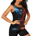thumbnail image 2 of Cauagu Red And Blue Fire Bird for Women's Workout Tank Tops Sleeveless Running Loose Athletic Top Fit Yoga Tops Active Shirts Gym Exercise-X-Large, 2 of 7