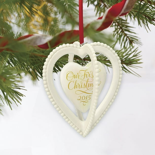 Hallmark Keepsake Ornament Our First Christmas Together Two Hearts Walmart Com