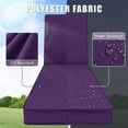 thumbnail image 3 of Kimunuk Outdoor Chaise Lounge Cushions set of 4, 80" x 26" x 4" Waterproof Pool Beach Recliner Replacement Cushions with Ties, Purple, 3 of 6
