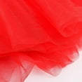 thumbnail image 4 of EQWLJWE Little Girls Cheongsam Tutu Dresses Traditional Chinese Embroidery Short Sleeve Mesh Princess Gauze Dress for New Year Wedding Party Stage Performance(6M-9Y,Red), 4 of 5
