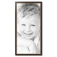 thumbnail image 2 of ArtToFrames 18" x 38" Mahogany and Gold Slope Picture Frame, 18x38 inch Brown MDF Poster Frame (WOM-4447), 2 of 8