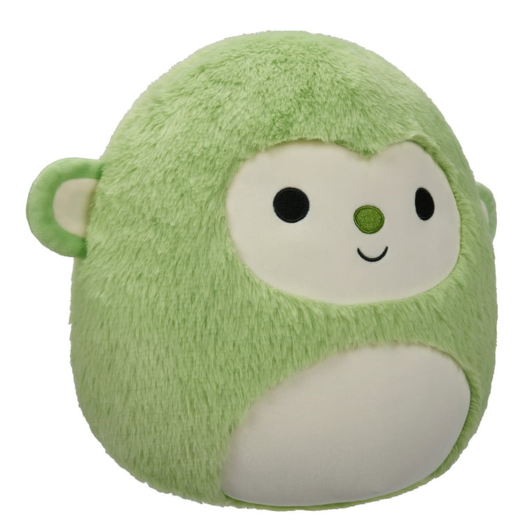 Squishmallows FuzzAMallow Official 12 inch Mills the Green Monkey