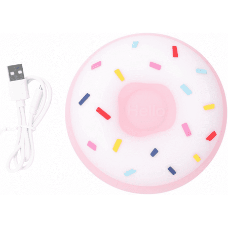

Baby night light cartoon donut silicone USB charging night light portable night breastfeeding for kids kindergarten lamp pink