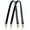 Black, variant on Genuine Cowhide Leather Shoulder Strap 2-Pack with Canvas Backing & Antique Brass Clasps (23.6"x0.8")