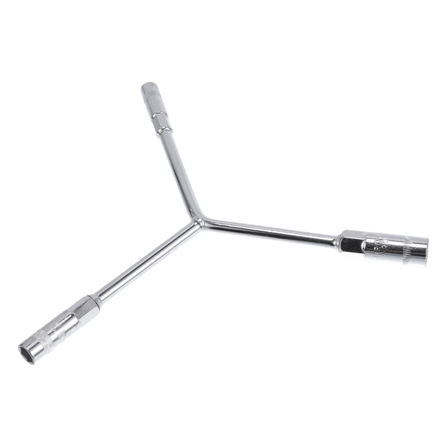 Llave de zócalo universal de 13cm, llave de zócalo de acero aleado 1 Pc hexágono 8mm 10mm 12mm para automóvil, motocicleta, dirtbike, llave en forma de Y de 3 vías