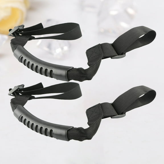 Soimiss Round Car Safety Handle Black 2Set
