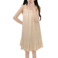 thumbnail image 2 of Camisón Estampado para Mujer,Camisón Estampado para Mujer Vestido Informal con Volantes Anchos Estampados Anchos Camisón Sin Mangas con Tiras Anchas Artesanía Superior, 2 of 14