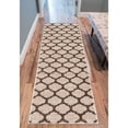 thumbnail image 2 of Tinsley Trellis Ivory & Beige Moroccan Lattice Modern Geometric Pattern 2 x 7 (2' x 7'3" Runner) Area Rug Soft Shed Free Easy to Clean Stain Resistant, 2 of 4