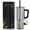 Stainless, variant on SipX™ 30 oz Insulated Tumbler with Handle & Straw – Vacuum Insulated Stainless Steel, Leakproof, Black
