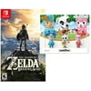 The Legend of Zelda: Breath of the Wild (Nintendo Switch) with Animal Crossing amiibo 3-pack