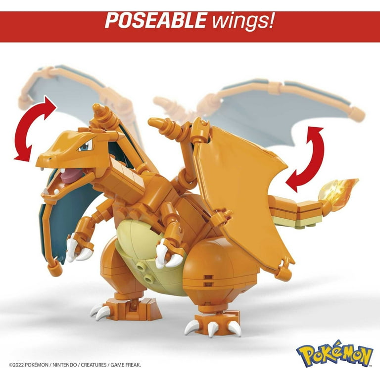 MEGA Pokemon Building Toy Kit Charizard (222 Pieces) with 1 Action Figure  for Kids 