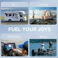 thumbnail image 4 of 12V 100Ah LiFePO4 Battery Mini TM, BCI Group 24, 12V 100Ah Lithium Battery with Low-Temp Protection Built-in 100A BMS, 12.8V Deep Cycles Battery, Perfect for Trolling Motor, RVs, Boat, Marine, 4 of 7