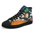thumbnail image 7 of America Home With Irish Blood High Top Canvas Shoes Sneakers Black Size 10, 7 of 7
