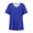 Blue, variant on Raeneomay Oversized T Shirts for Women Women Plus Size Short Sleeves V-Neck Print Blouse Pullover Tops Short Sleeve Blouses