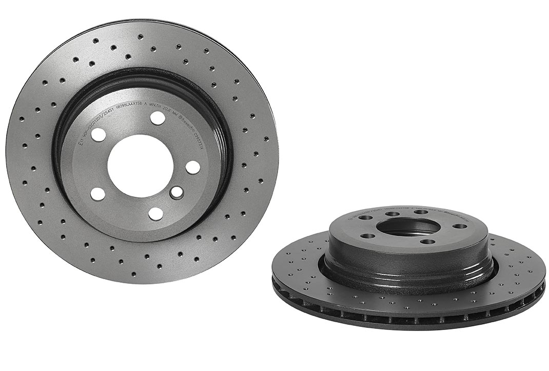 NEW Brembo Xtra Rear Left or Right Brake Disc Rotor Drilled 320mm for