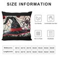 thumbnail image 5 of Halloween Floral Gothic Red Black Pattern Throw Pillow Cover Witch Hat Vintage Flower Bat Spider Web Pillow Cases Cushion Coverfor Home Office Sofa Chair Bedroom, 5 of 5