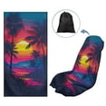 thumbnail image 5 of Garronmavis Coconut Island Car Seat Towel Covers with Storage Bag Car Seat Towel Cover After Gym Multi-Functional Car Towel for Camping & Trave Automotive Towel Seat Protector, 5 of 7