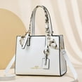 thumbnail image 2 of Stylago Purses and Handbags Women Top Handle Satchel Tote Bags with Ribbon Adjustable Strap Crossbody Shoulder Bag for Outing White, 2 of 6