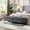 Grey, variant on Bench with Large Storage for Bedroom | Serve as Footrest or Bed End Bench | Smooth Velvet and Durable Metal Base | Fits Small Bedrooms Well
