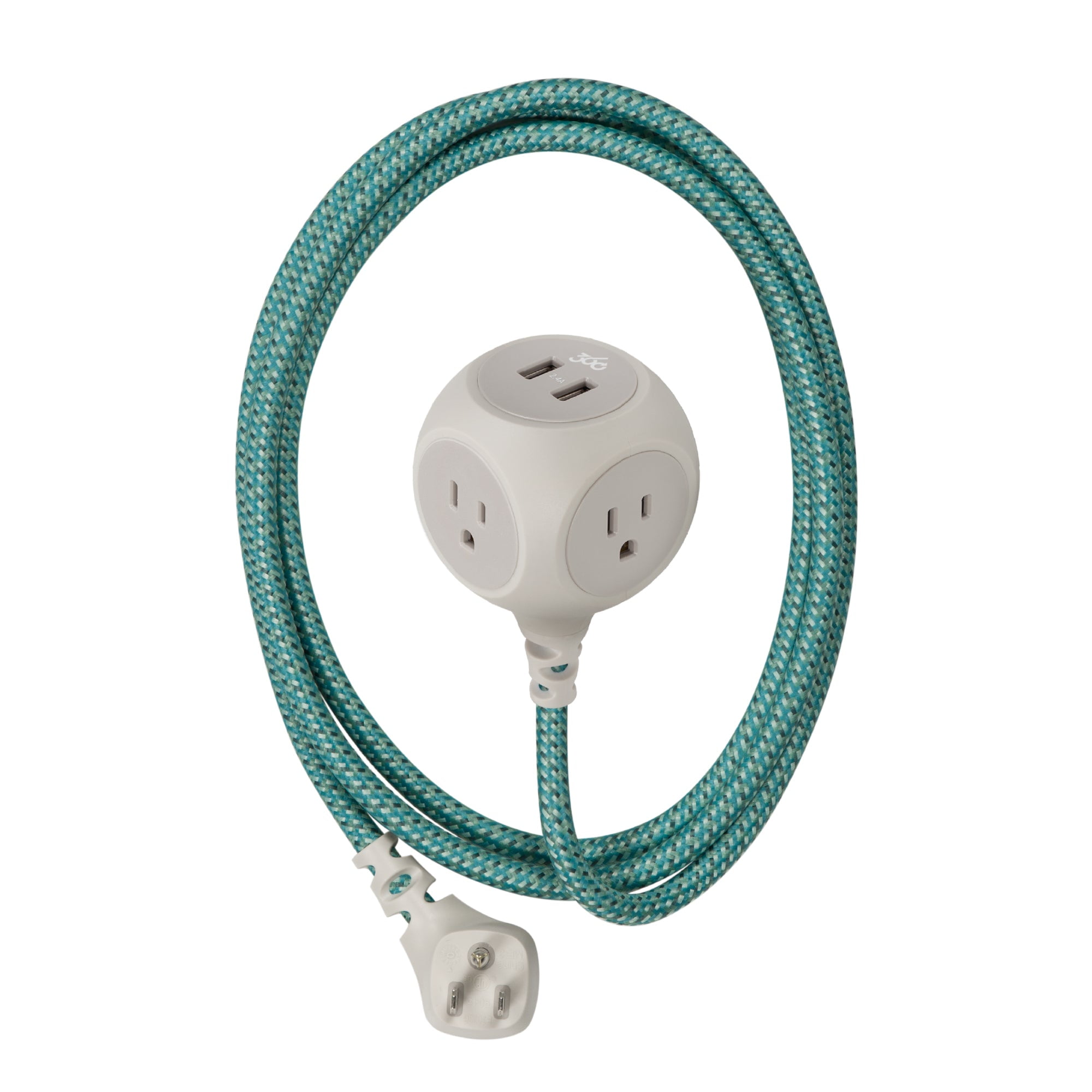 6' Habitat - 3 outlet + 2 USB | 2.4A