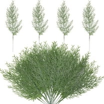 20Pcs/40Pcs/60Pcs Artificial Pine Branches-13.7 Inches Fake Greenery Plants Pine Sprigs-Faux Pine Leaves Picks for DIY Garland Crafts Christmas Embellishing and Home Garden Decoration