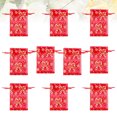thumbnail image 5 of 10pcs Christmas Storage Bags Drawstring Gift Bag Jewelry Pouches Party Supplies (Christmas Cane), 5 of 7