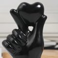 thumbnail image 3 of Sunjoy Tech Resin Statue Love Heart Gesture Figurine Holding Heart Hand Sculpture Home Office Wedding Party Desktop Decoration Ornament 1Pc, 3 of 6