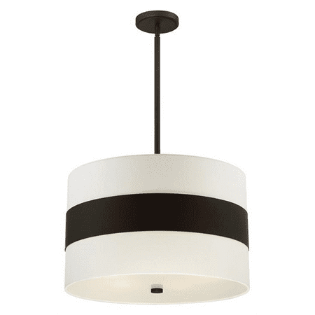 

Pendants 5 Light With Dark Bronze Cream Linen Steel Medium 23 inch 500 Watts - World of Lighting