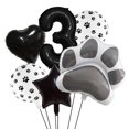 thumbnail image 1 of Set de globos con estampado de patas de mascota en blanco y negro, 1 of 4