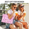 thumbnail image 5 of Large Capacity Tote Bag,Pink Breast Cancer Handbag Fashion Luxury Tote Bag,15.7"x13"x 5.1" Inches,Laptop Compatible, 5 of 6