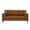 Brown, variant on Leumius 74.5"W 3-Seater Sofa Loveseat Sofa Faux Leather Breathable Upholstered Sofa Couch with Solid Wood Legs for Living Room, Apartment & Office,Navy Blue