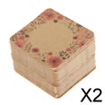 thumbnail image 1 of 2X 100 Uds. Tarjeta de embalaje de exhibición de perno cuadrado de joyería para etiqueta de regalo E 2 piezas, 1 of 8